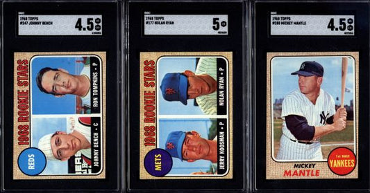 1968 Topps Baseball Set Break With Nolan Ryan Rookie and Mickey Mantle