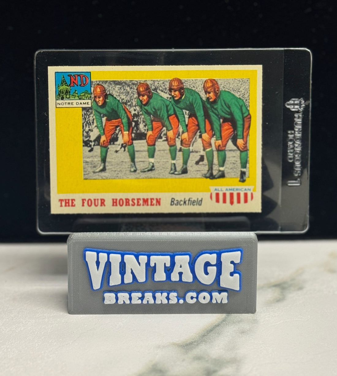 Four Horsemen Card Pull from 1955 Topps All-American Football Pack