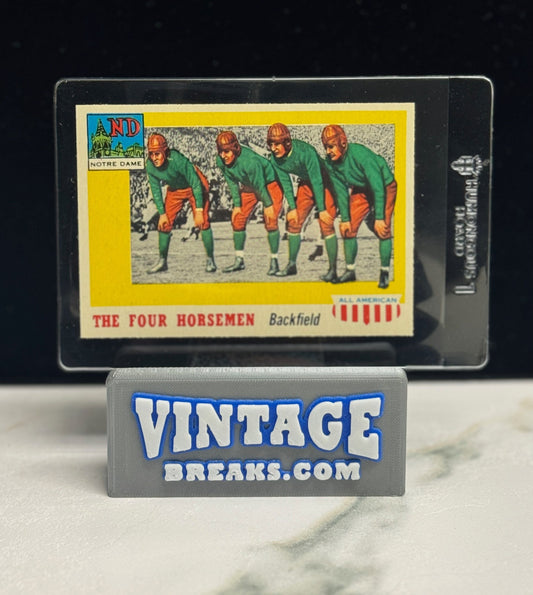 Four Horsemen Card Pull from 1955 Topps All-American Football Pack
