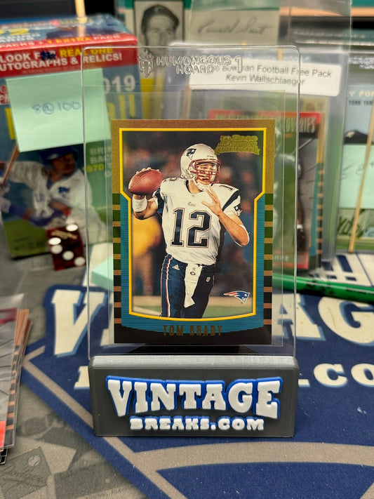 2000 Bowman Tom Brady Rookie Card Pulled from FREE Bonus Pack