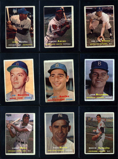 1957 Topps Baseball Set Break 407 Spot Random Card (Mickey Mantle BGS 3.5, Brooks Robinson Rookie PSA 5, Frank Robinson Rookie SGC 5, Ted Williams SGC 6, etc!)