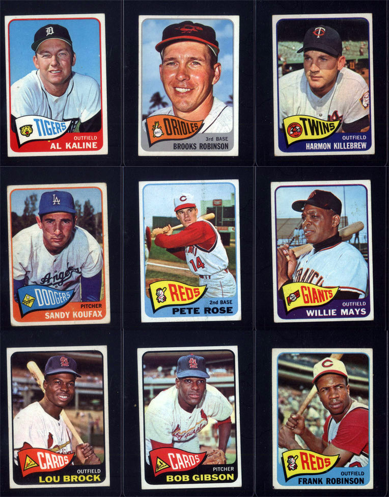 1965 Topps Baseball Set Break 598 Spot Random Card (Mickey Mantle PSA 4, Steve Carlton Rookie PSA 6, Catfish Hunter Rookie PSA 7, Hank Aaron PSA 6, etc!)