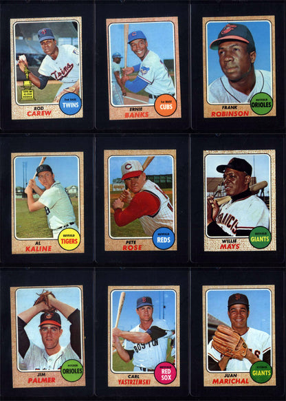 1968 Topps Baseball Set Break 598 Spot Random Card (Nolan Ryan Rookie SGC 3.5, Mickey Mantle SGC 4, Johnny Bench Rookie SGC 4, Hank Aaron SGC 5, etc!)