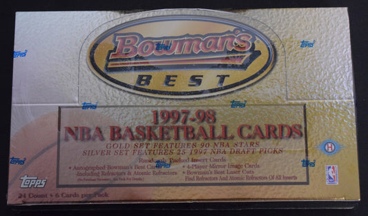 1997 Bowman's Best Basketball Hobby Box 24 Spot Random Pack