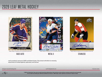 2026 Leaf Metal Hockey Box Personal Break