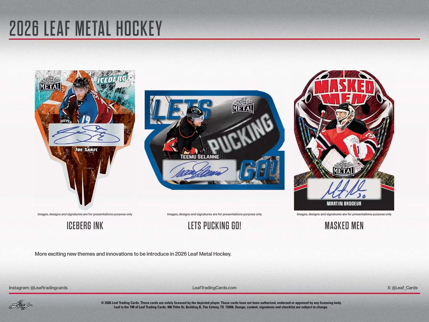 2026 Leaf Metal Hockey Box Personal Break
