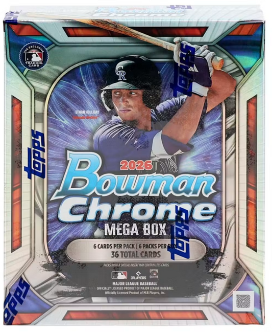 2026 Bowman Chrome Baseball Mega Box Personal Break (Presell)