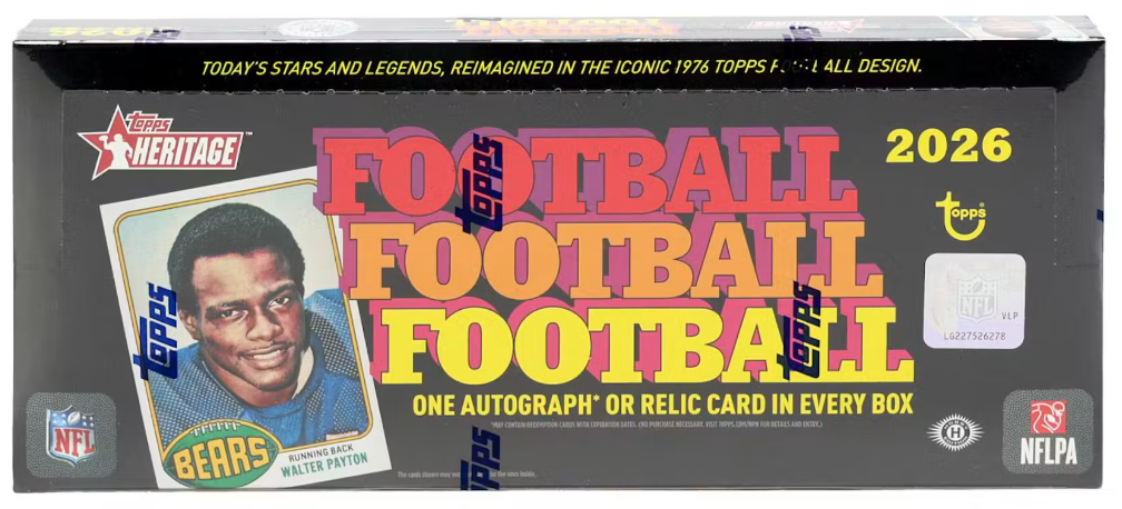 2026 Topps Heritage Football Hobby Box Personal Break