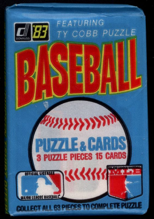 1983 Donruss Baseball Wax Pack Personal Break.