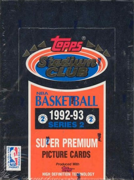 1992/93 Topps Stadium Club Series 2 Basketball Hobby Box - Quick Rip! Personal Pack Break