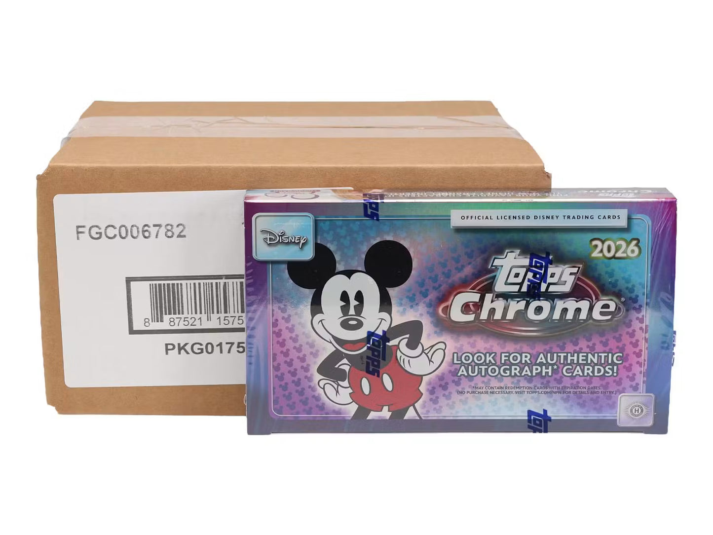2026 Topps Chrome Disney Hobby 8 Box Case Personal