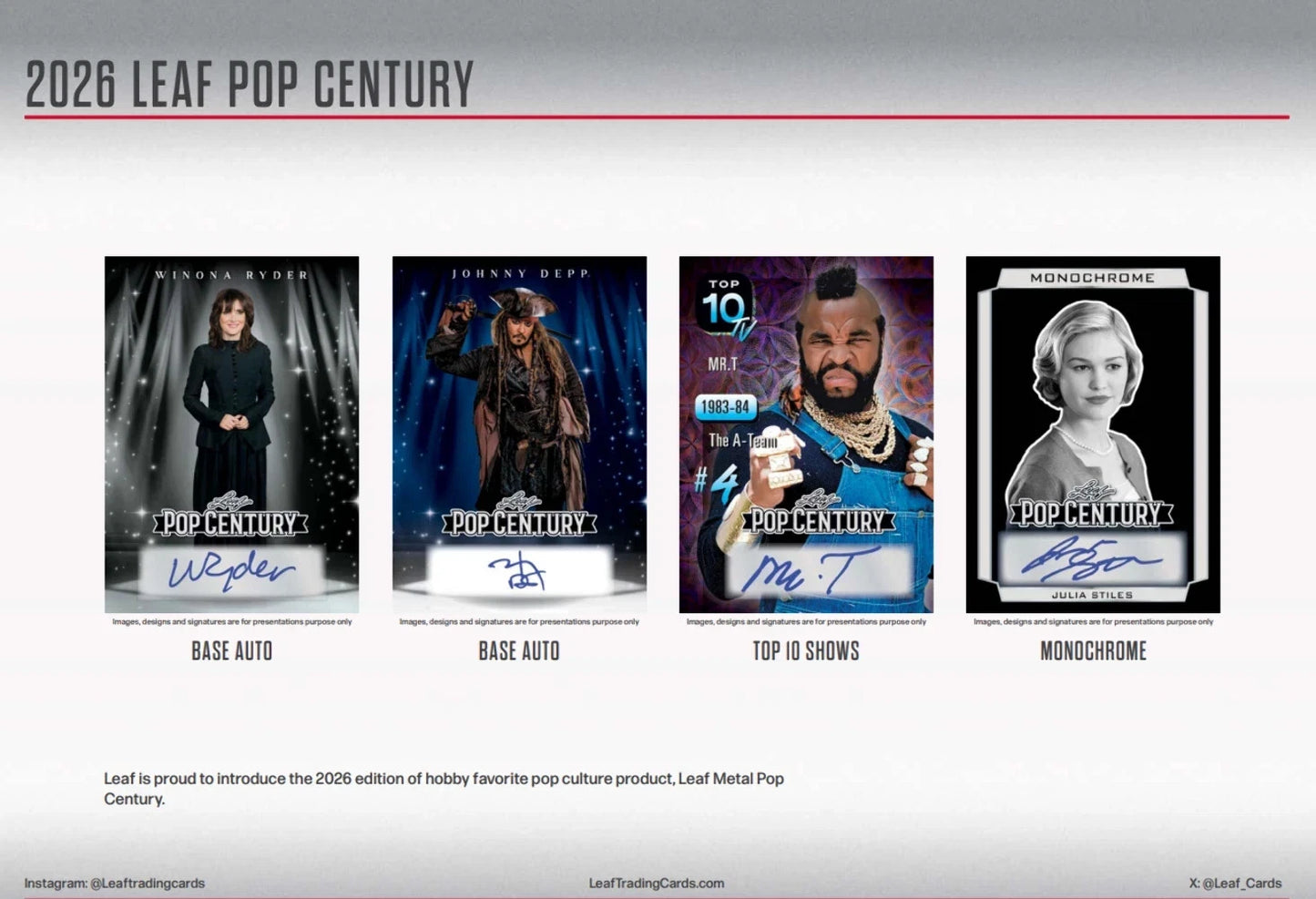 2026 Leaf Metal Pop Century Hobby Box Personal Break