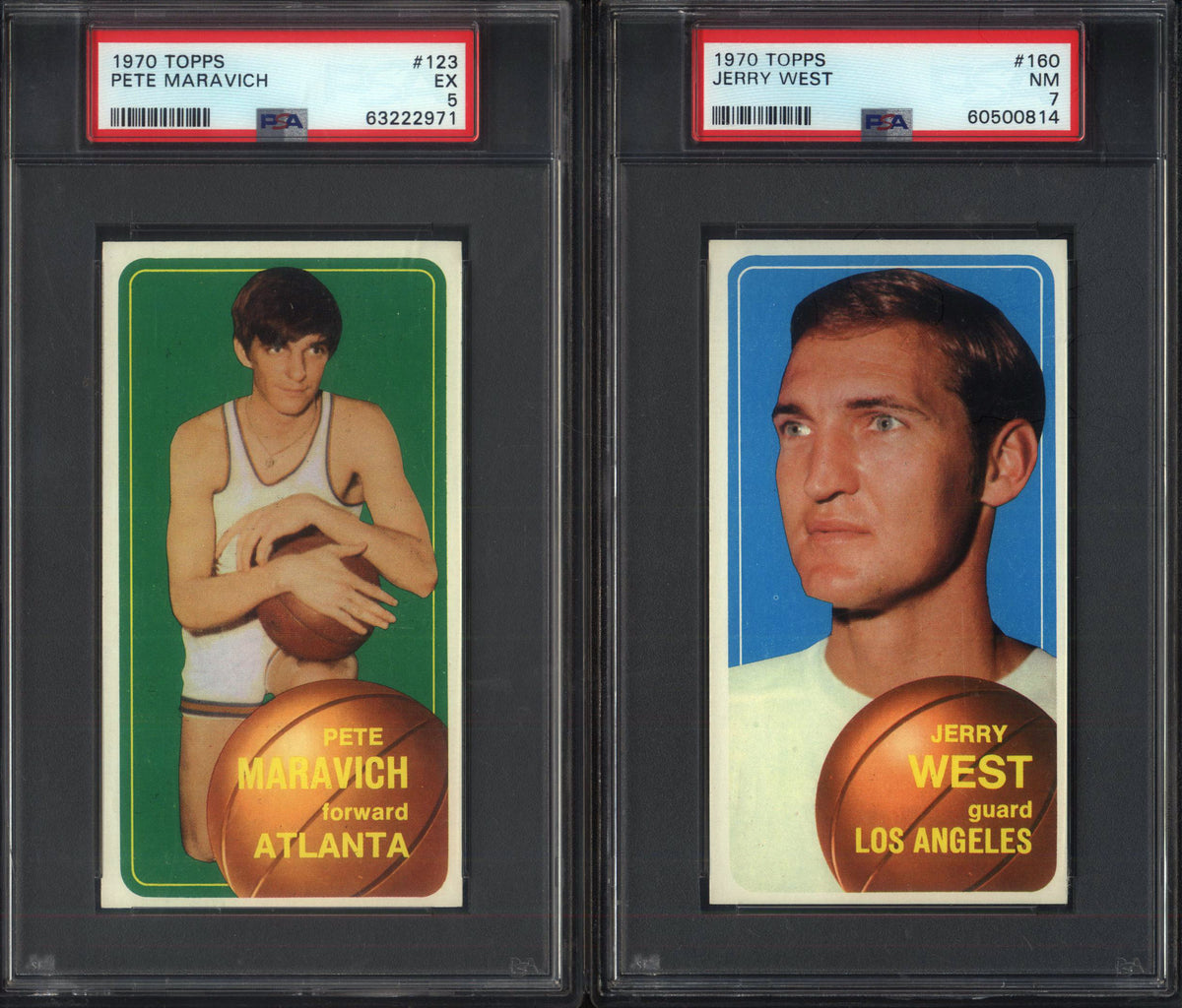 1970 Topps Basketball Set Break 175 Spot Random Card (Pete Maravich Rookie PSA 5, Kareem Abdul-Jabbar 2nd Year SGC 4.5, Jerry West PSA 7, etc!)